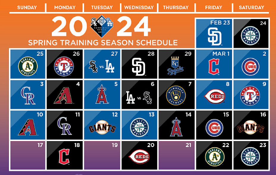 Chicago Cubs 2024 Spring Training Schedule Dody Nadine